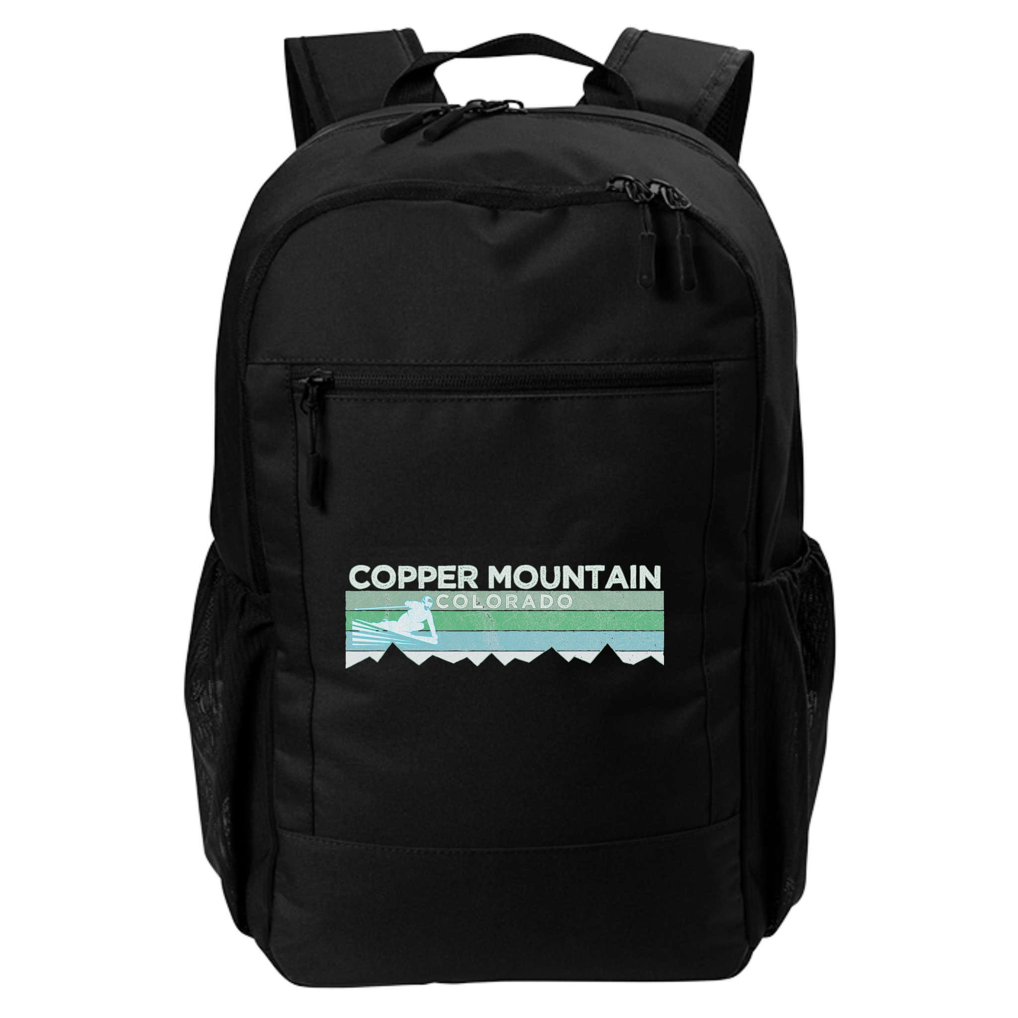 Retro Copper Mountain Colorado Distressed Skiing Backpack
