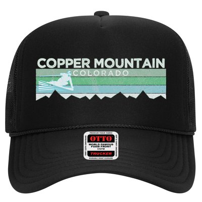 Retro Copper Mountain Colorado Distressed Skiing Hat