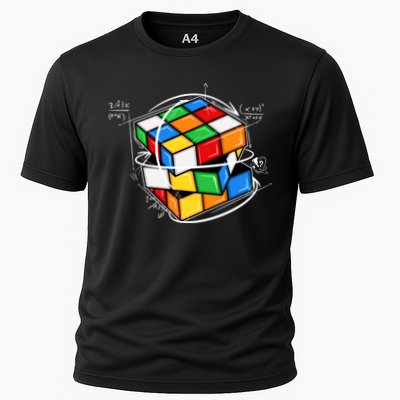 Rubik Cube Mathematical Equations WCA Cuber Gifts Cooling Performance Crew T-Shirt