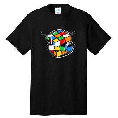 Rubik Cube Mathematical Equations WCA Cuber Gifts Tall T-Shirt