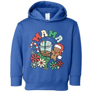 Retro Christmas Mama Coffee Gingerbread Cookie Xmas Mommy Meaningful Gift Toddler Hoodie