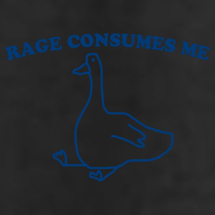 Rage Consumes Me Silly Goose – Funny Angry Goose Meme 25L Jumbo Tote