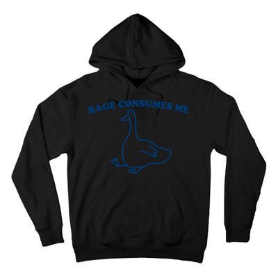 Rage Consumes Me Silly Goose – Funny Angry Goose Meme Tall Hoodie