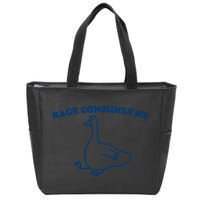 Rage Consumes Me Silly Goose – Funny Angry Goose Meme Zip Tote Bag