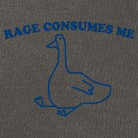 Rage Consumes Me Silly Goose – Funny Angry Goose Meme Cotton Canvas Backpack