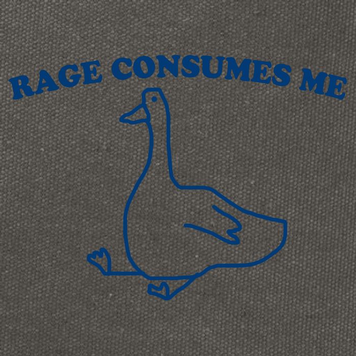 Rage Consumes Me Silly Goose – Funny Angry Goose Meme Cotton Canvas Backpack