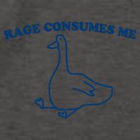 Rage Consumes Me Silly Goose – Funny Angry Goose Meme Vector Backpack