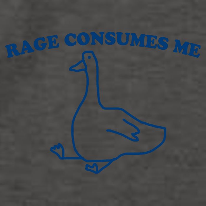 Rage Consumes Me Silly Goose – Funny Angry Goose Meme Vector Backpack