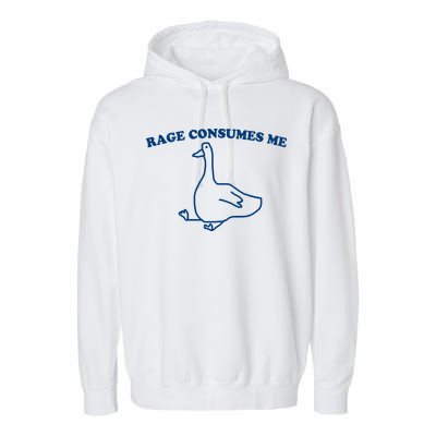 Rage Consumes Me Silly Goose – Funny Angry Goose Meme Garment-Dyed Fleece Hoodie