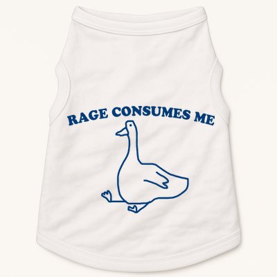 Rage Consumes Me Silly Goose – Funny Angry Goose Meme Doggie Tank