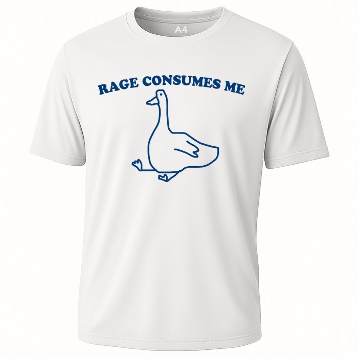 Rage Consumes Me Silly Goose – Funny Angry Goose Meme Cooling Performance Crew T-Shirt