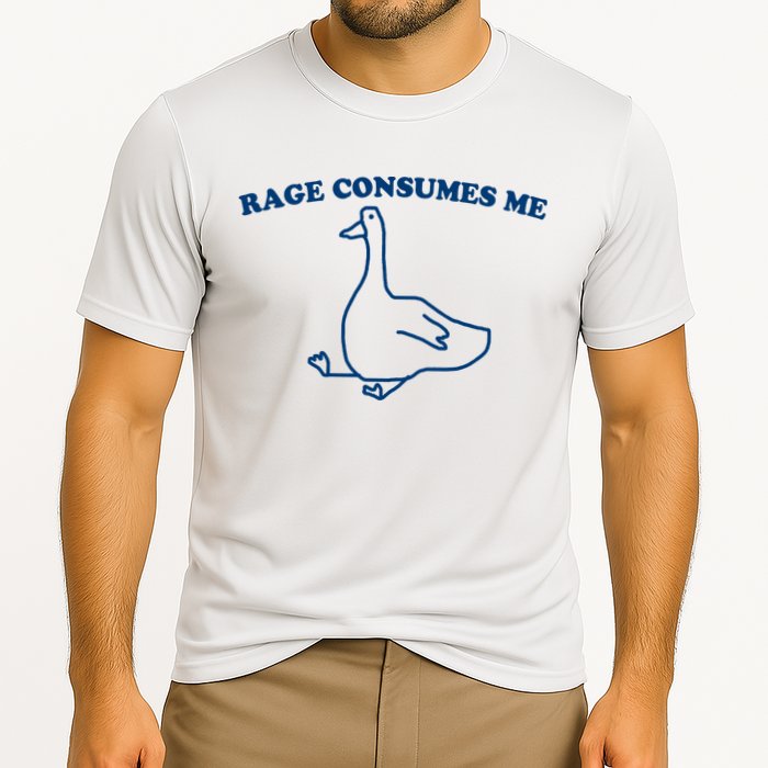 Rage Consumes Me Silly Goose – Funny Angry Goose Meme Cooling Performance Crew T-Shirt