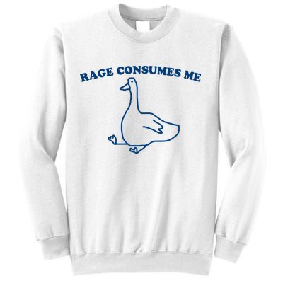 Rage Consumes Me Silly Goose – Funny Angry Goose Meme Sweatshirt