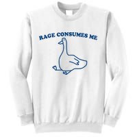 Rage Consumes Me Silly Goose – Funny Angry Goose Meme Sweatshirt