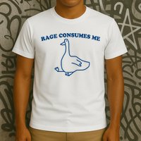 Rage Consumes Me Silly Goose – Funny Angry Goose Meme T-Shirt