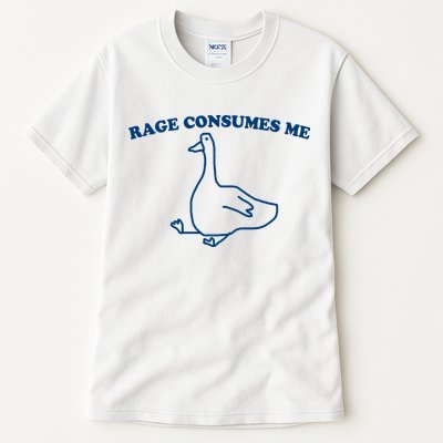Rage Consumes Me Silly Goose – Funny Angry Goose Meme Tall T-Shirt