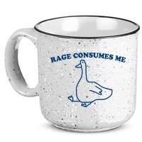 Rage Consumes Me Silly Goose – Funny Angry Goose Meme 15oz Campfire Ceramic Mug