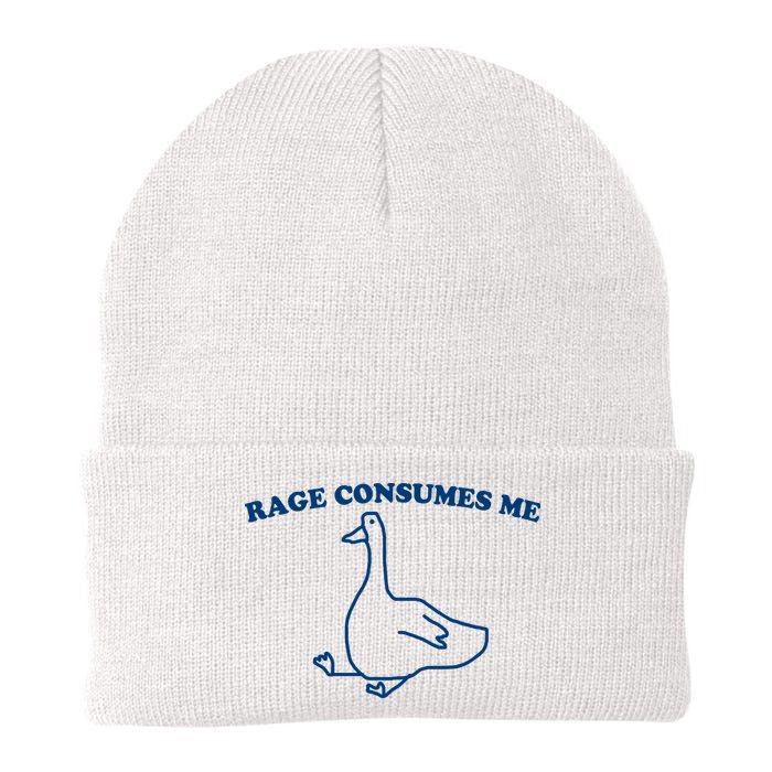 Rage Consumes Me Silly Goose – Funny Angry Goose Meme Beanie