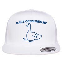 Rage Consumes Me Silly Goose – Funny Angry Goose Meme Flat Bill Trucker Hat