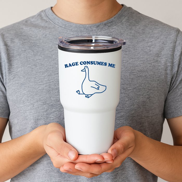 Rage Consumes Me Silly Goose – Funny Angry Goose Meme Tumbler