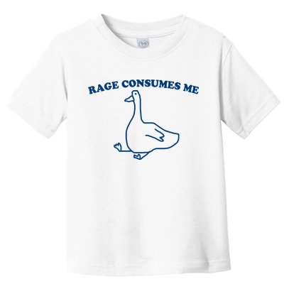 Rage Consumes Me Silly Goose – Funny Angry Goose Meme Toddler T-Shirt