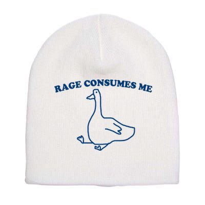Rage Consumes Me Silly Goose – Funny Angry Goose Meme Short Acrylic Beanie