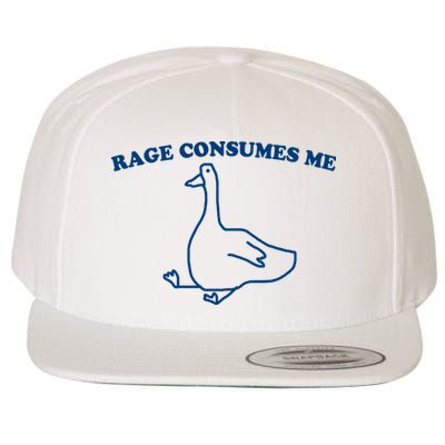 Rage Consumes Me Silly Goose – Funny Angry Goose Meme Wool Snapback Cap