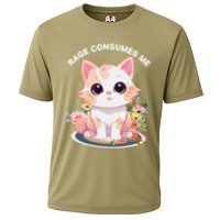 Rage Consumes Me Cat Lovers  Quotes  Meow Girl 2025 Cooling Performance Crew T-Shirt