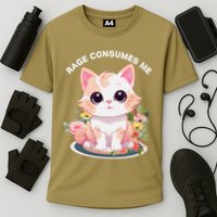 Rage Consumes Me Cat Lovers  Quotes  Meow Girl 2025 Cooling Performance Crew T-Shirt