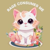 Rage Consumes Me Cat Lovers  Quotes  Meow Girl 2025 Cooling Performance Crew T-Shirt