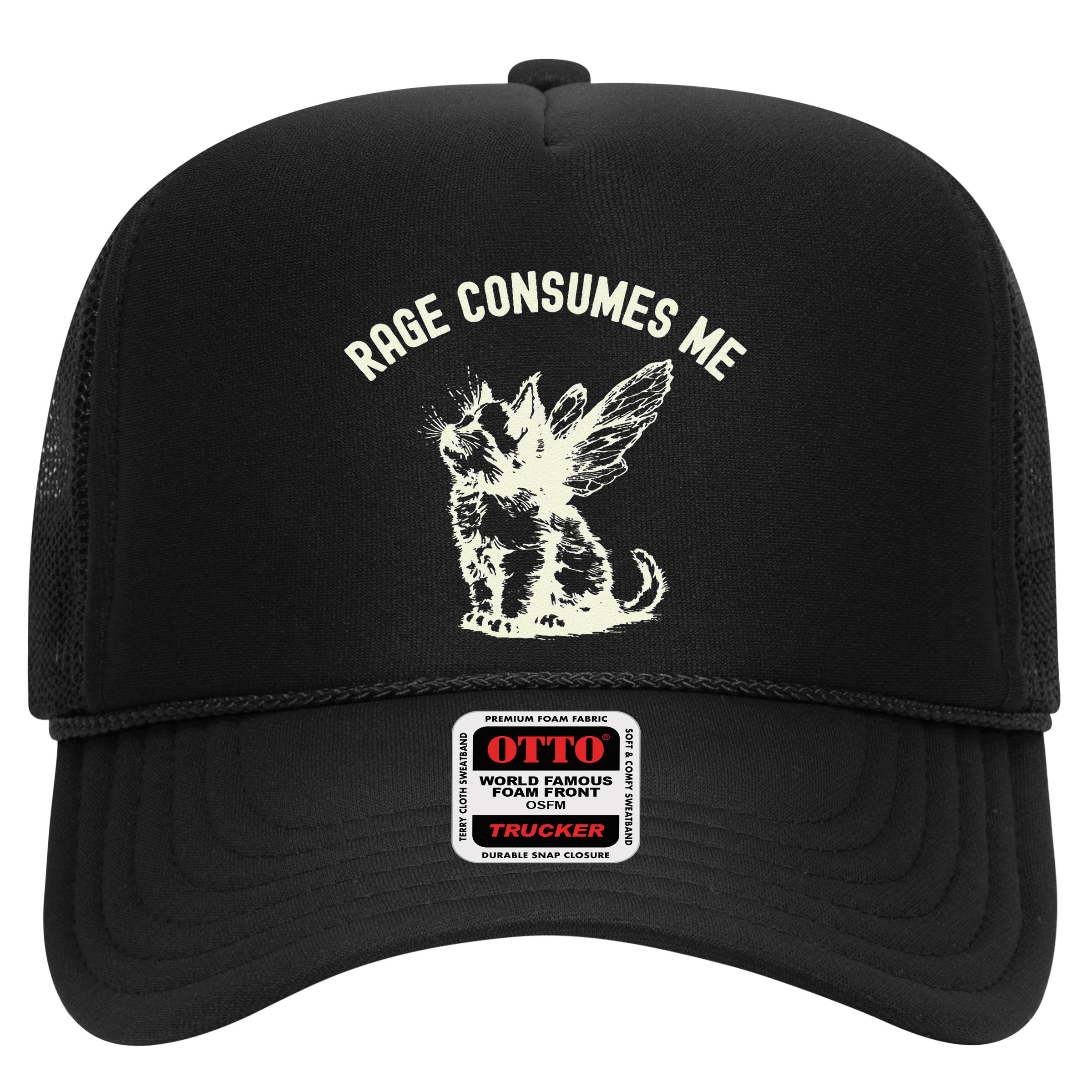 Rage Consumes Me Cat Flower Cute Kitty Cat Meme Hat