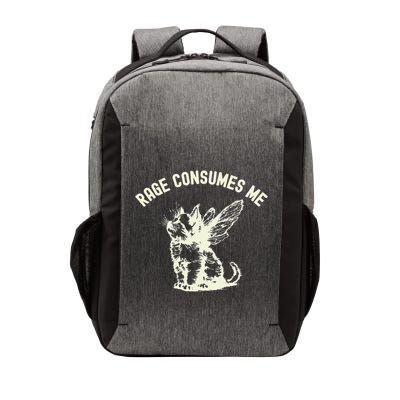 Rage Consumes Me Cat Flower Cute Kitty Cat Meme Vector Backpack