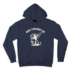 Rage Consumes Me Cat Flower Cute Kitty Cat Meme Tall Hoodie