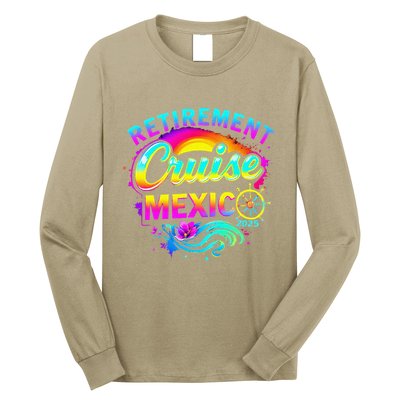 Retirement Cruise Mexico 2025 Vacation Souvenir .Png Long Sleeve Shirt