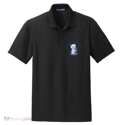 Rage Consumes Me Cat Flower Cute Kitty Cat Meme Design Funny Dry Zone Grid Polo