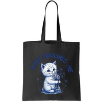 Rage Consumes Me Cat Flower Cute Kitty Cat Meme Design Funny Bag