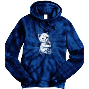 Rage Consumes Me Cat Flower Cute Kitty Cat Meme Design Funny Tie Dye Hoodie