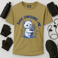 Rage Consumes Me Cat Flower Cute Kitty Cat Meme Design Funny Cooling Performance Crew T-Shirt
