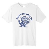 Rage Consumes Me Cat Flower Cute Kitty Cat Meme Tall Fusion ChromaSoft Performance T-Shirt