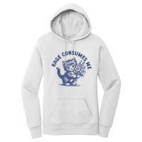 Rage Consumes Me Cat Flower Cute Kitty Cat Meme Women's Pullover Hoodie