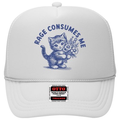Rage Consumes Me Cat Flower Cute Kitty Cat Meme Hat