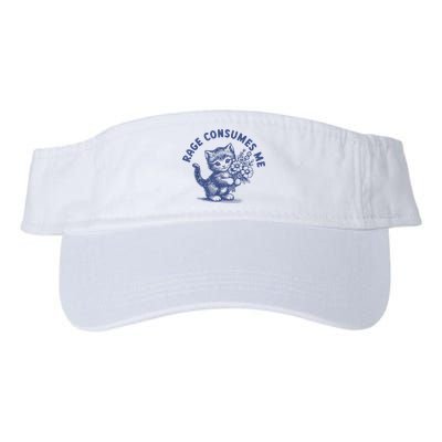 Rage Consumes Me Cat Flower Cute Kitty Cat Meme Visor