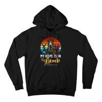 Retro Christian My Hope Is In Lamb Jesus Religious Scripture Tall Hoodie