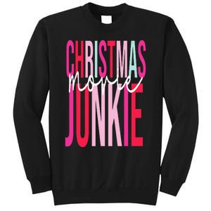 Retro Christmas Movie Junkie Funny Matching Xmas Trees Sweatshirt