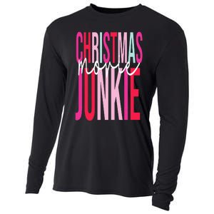 Retro Christmas Movie Junkie Funny Matching Xmas Trees Cooling Performance Long Sleeve Crew