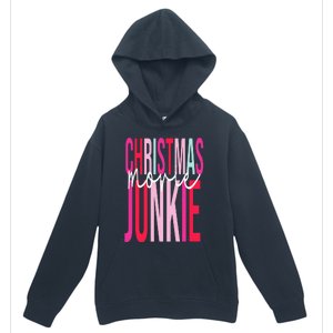 Retro Christmas Movie Junkie Funny Matching Xmas Trees Urban Pullover Hoodie