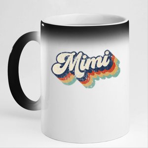 Retro Cute Mimi For Grandma Best Mimi Ever Mother's Day 11oz Black Color Changing Mug