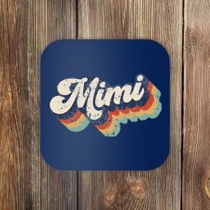 Retro Cute Mimi For Grandma Best Mimi Ever Mother's Day Coaster