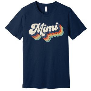 Retro Cute Mimi For Grandma Best Mimi Ever Mother's Day Premium T-Shirt