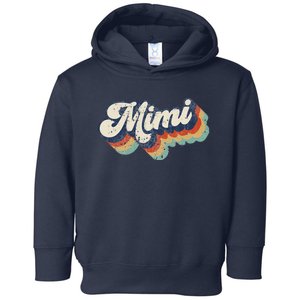 Retro Cute Mimi For Grandma Best Mimi Ever Mother's Day Toddler Hoodie